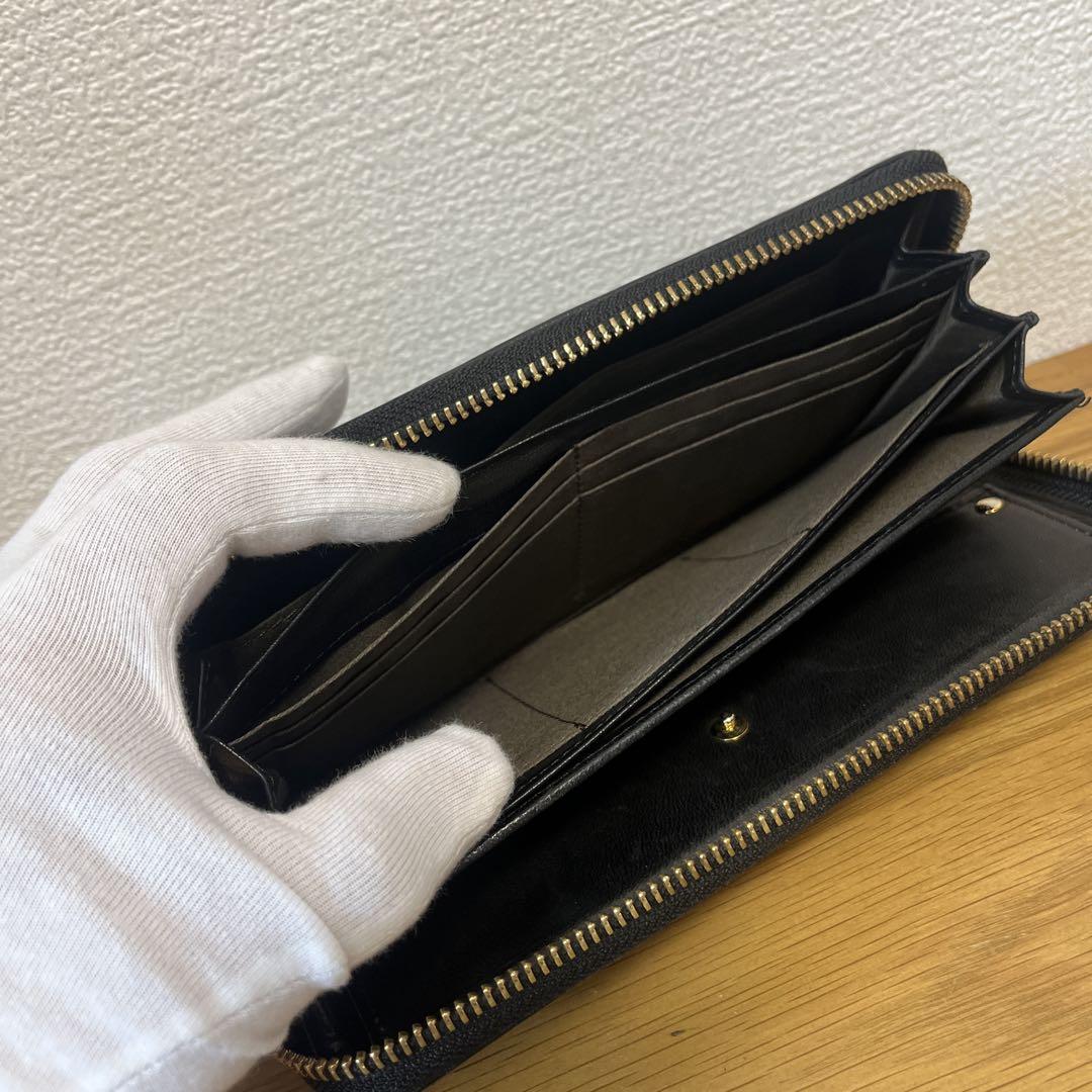 ポーター ワイズ フルラウンドジップ式長財布 ブラック 【管:W】
