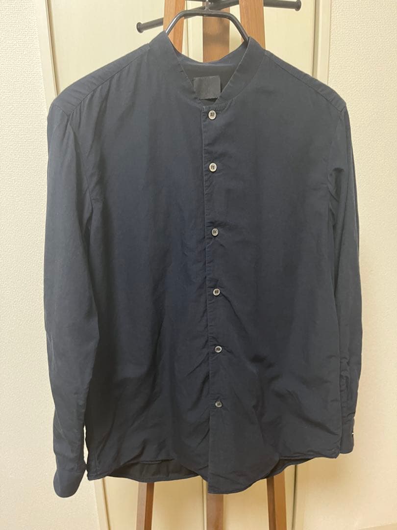山内　塩縮シャツ　ネイビー　サイズ3