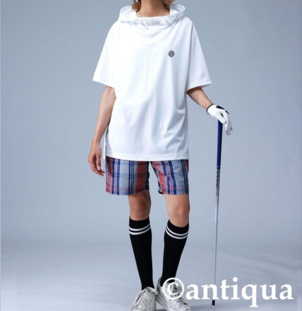 ANTIQUA GOLF STCH 接触冷感ショートスリーブフーディー ゴルフ