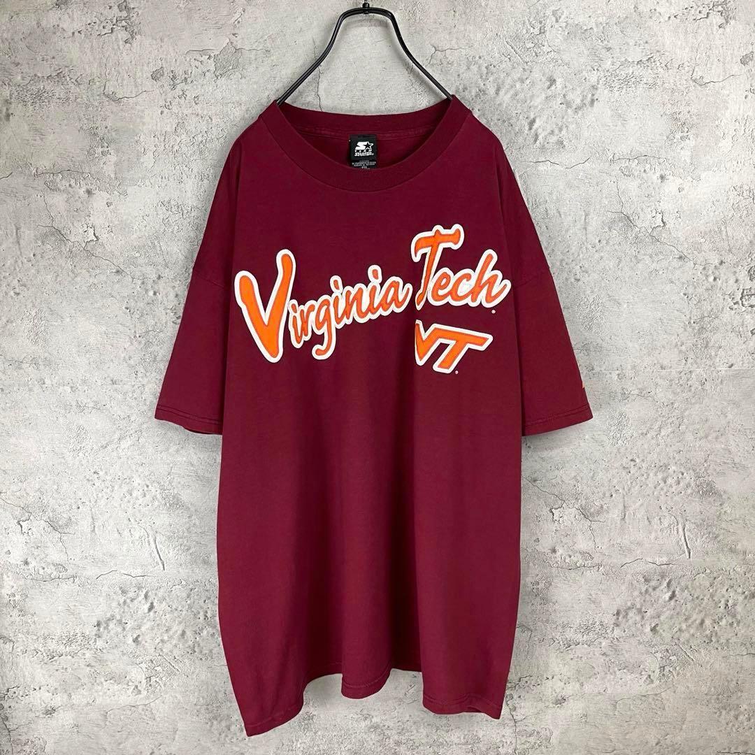90's STARTER スターター　バージニア工科大学　カレッジ刺繍　Tシャツ