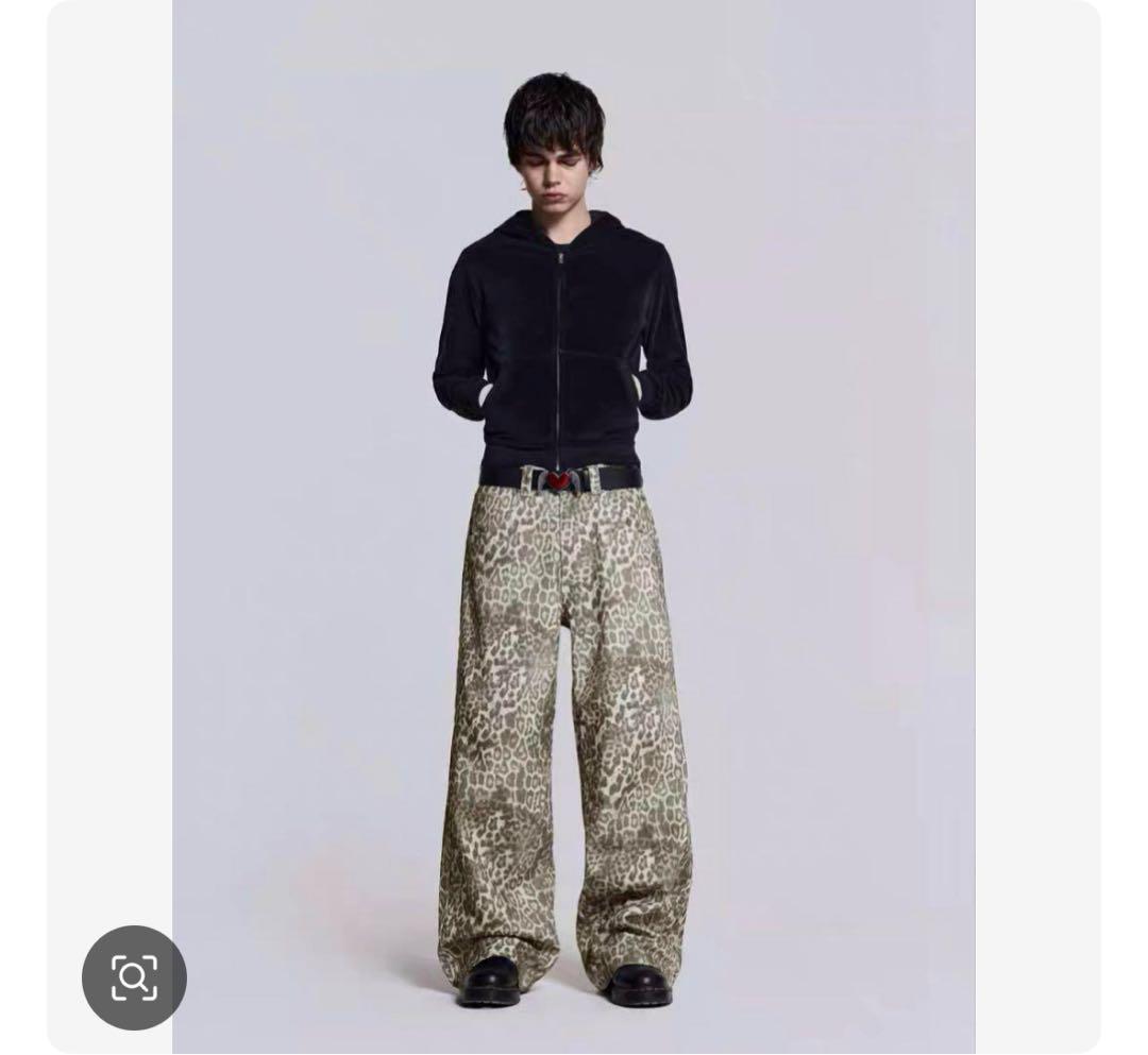 jaded london レオパードデニム JADED LONDON】Leopard Fade レオパード Colossus ジーンズ