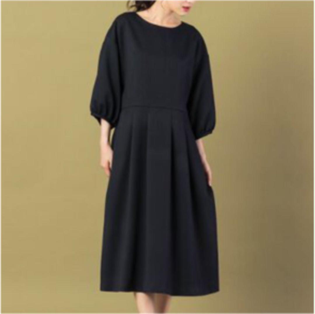 定番お買い得 ローズティアラ ウエストタックワンピース size42 黒 paun6-m87680555647 2022HOT