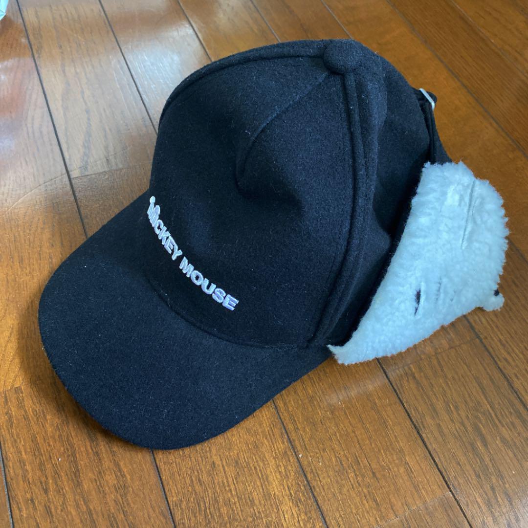 ディズニー キャップ ミッキー 帽子 耳当て付き メルカリ