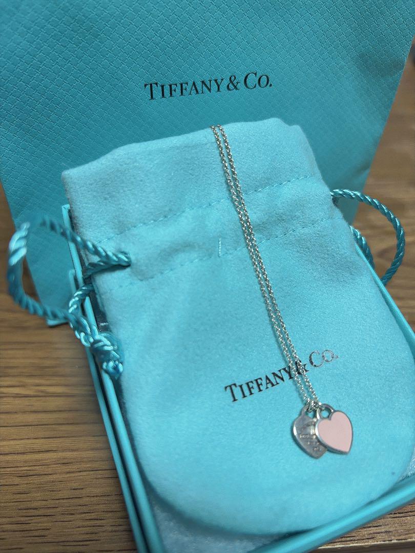 Tiffany & Co. ハートネックレス 【専用袋と箱付】 Tiffany & Co. - 極 美品 箱 袋付き TIFFANY&Co. ティファニー