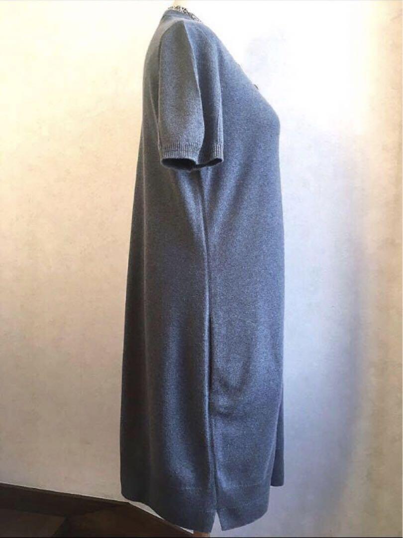 ロロピアーナ定価38万ベビーカシミア100%パフスリーブ風