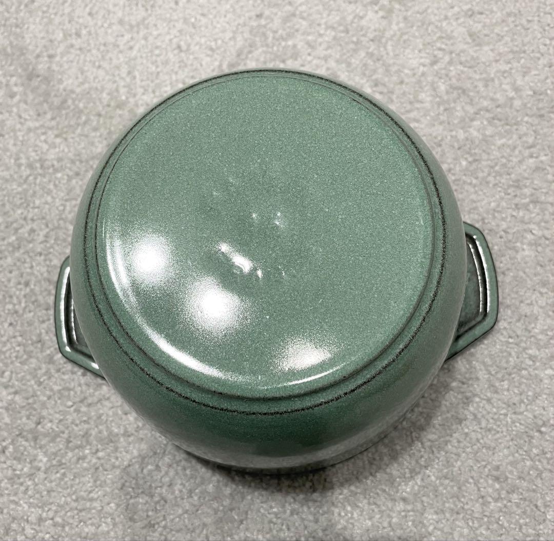 staub ストウブ ラココット de GOHAN セージグリーン M 16cm