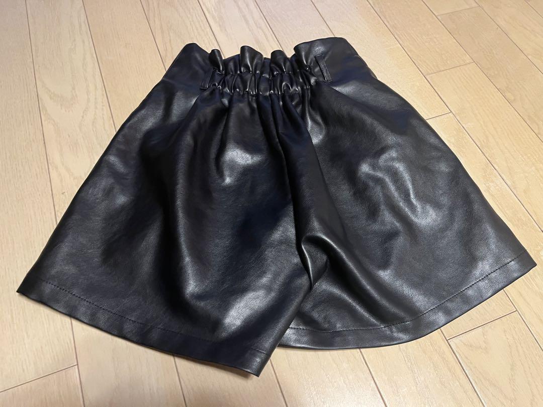 年末のプロモーション イングINGNI フェイクレザーキュロット パンツ