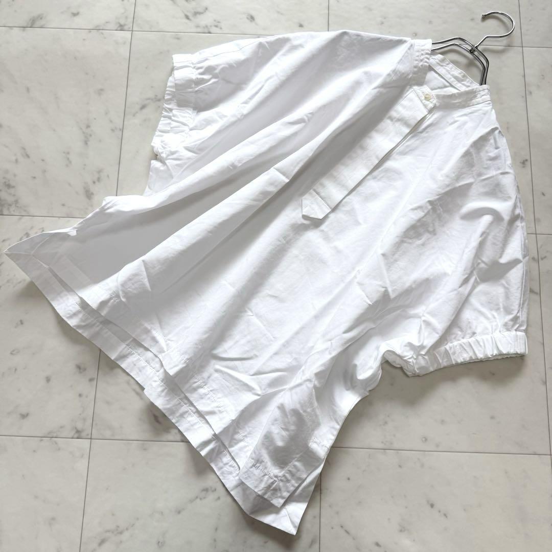 【美品】トゥモローランド コットントロピカル ギャザースリーブシャツ 23ss