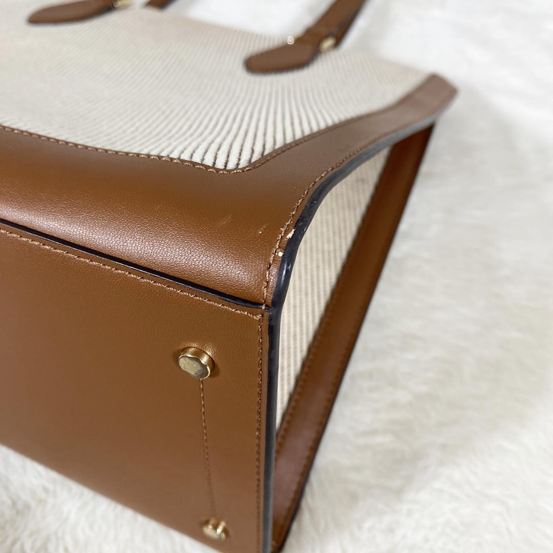 美品 ケイトスペード エリーラージ キャンバス トートバッグ 肩掛け A4 美品 ケイトスペード エリーラージ キャンバス トートバッグ 肩掛け A4