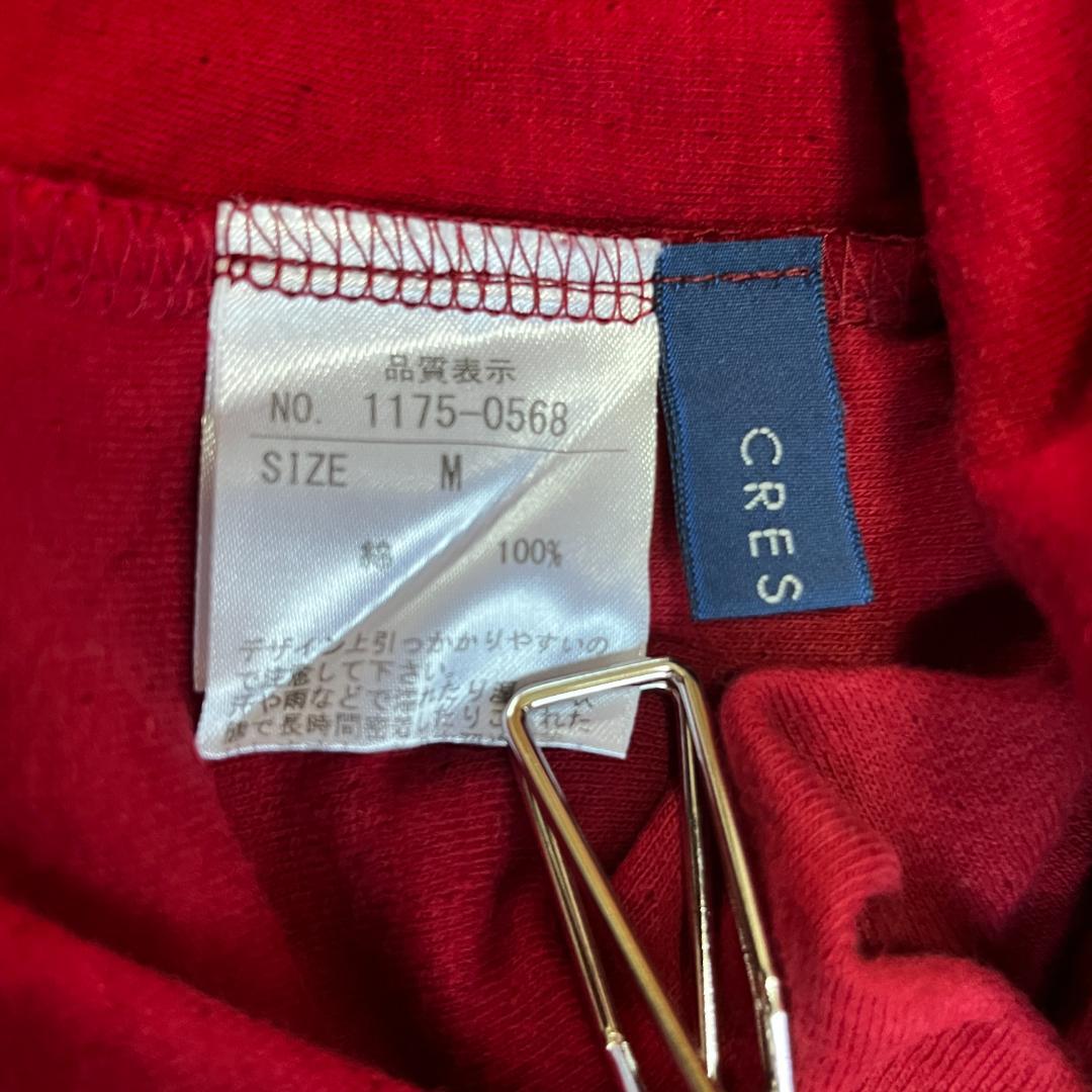 新品今季春夏物CRECENT クレッシェントドッド柄 長袖カットソー M CRESCENT (クレッシェント) アシンメトリーデザイン 長袖