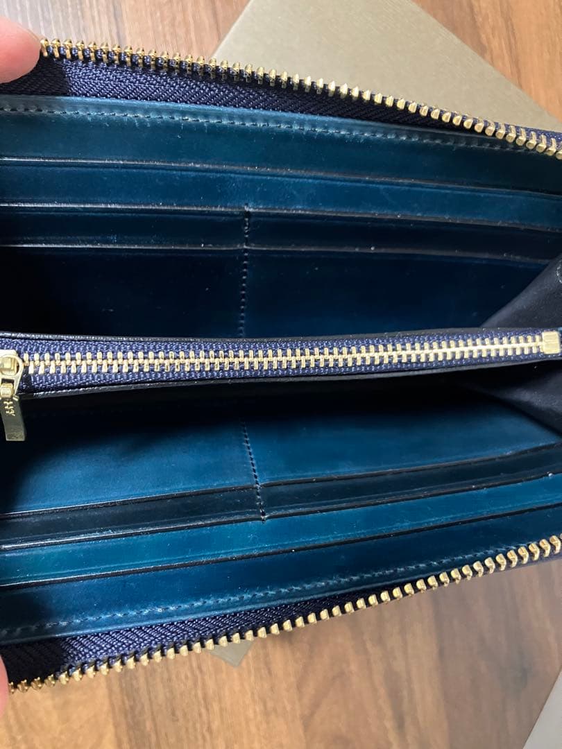 ココマイスター シェルコードバン アーチデューク ネイビー