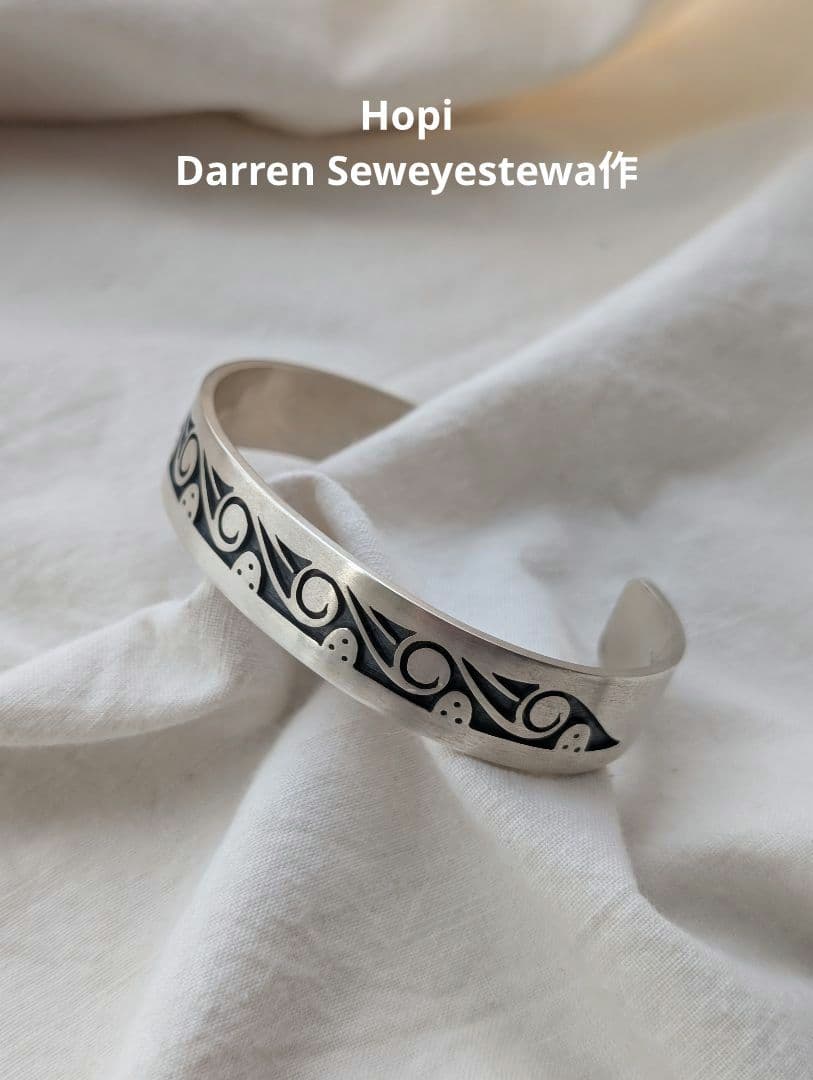 Hopi Darren Seweyestewa ホピ族 オーバーレイ バングルHopi Jewelry
