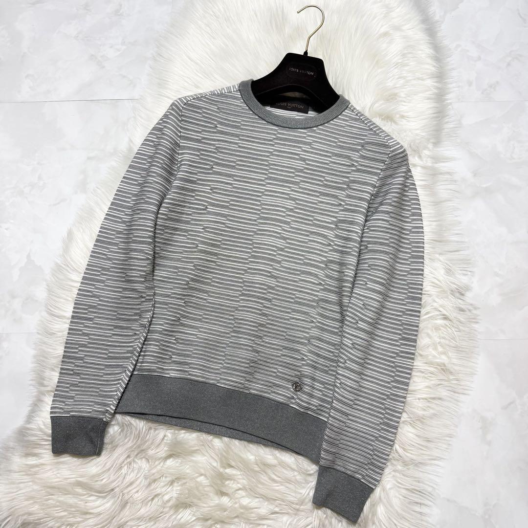 本物 極美品 ルックブック掲載 ルイヴィトン LVパッチ エピ ニット セーター