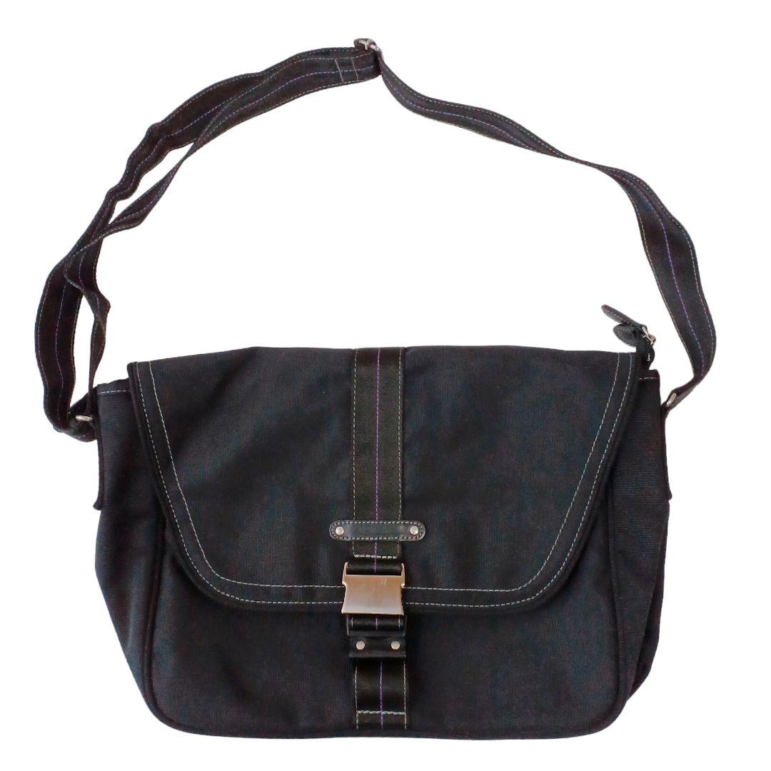 レビュー高評価の商品！ 人気】Paul SmithショルダーバッグA4収納可能通勤通学黒 バッグ