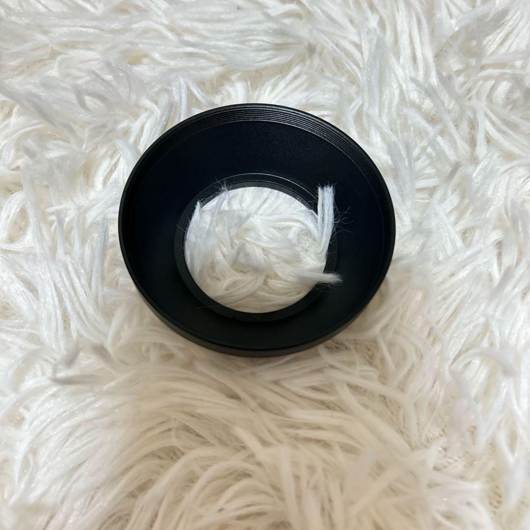 レンズフード 金属 40.5mmスレッドスクリューイン 広角レンズ フードカバー