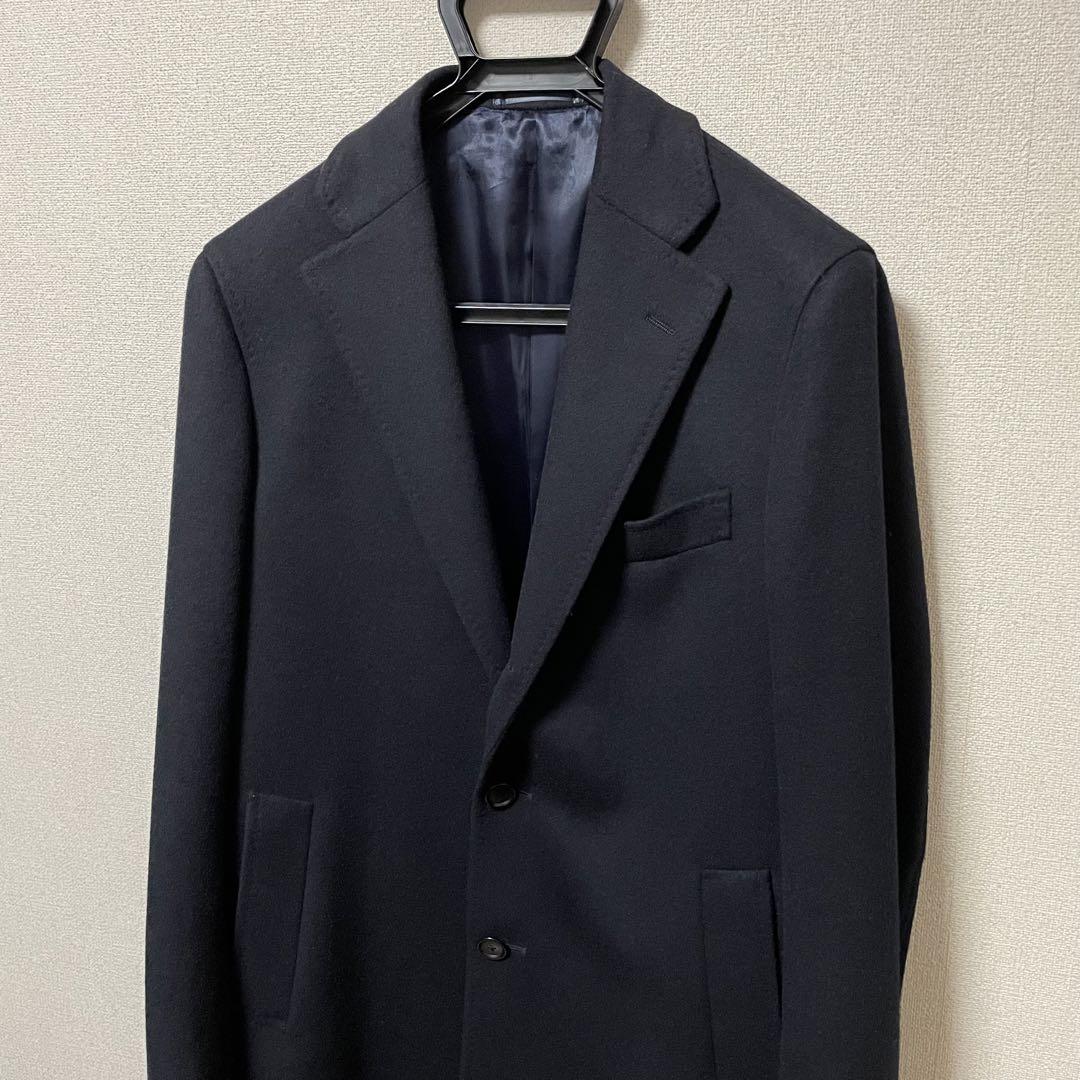 トゥモローランド ウールカシミヤ ビーバー チェスターコート ネイビー 46 awardsandwinners.com
