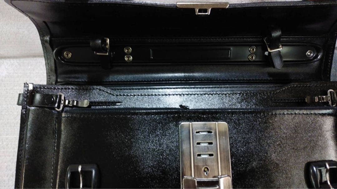 牛革　昭和レトロ　学生鞄　未使用品