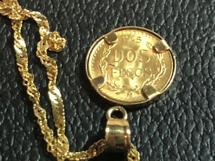 [メキシコ金貨コイン]ネックレス❗️