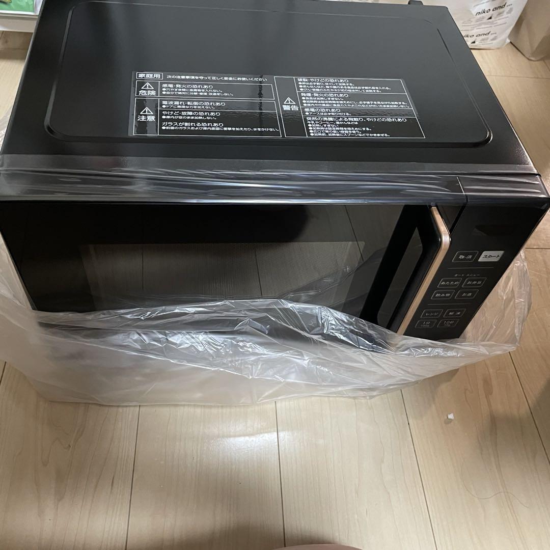 【未使用品】山善 電子レンジ PRW-F180 （B）ブラック