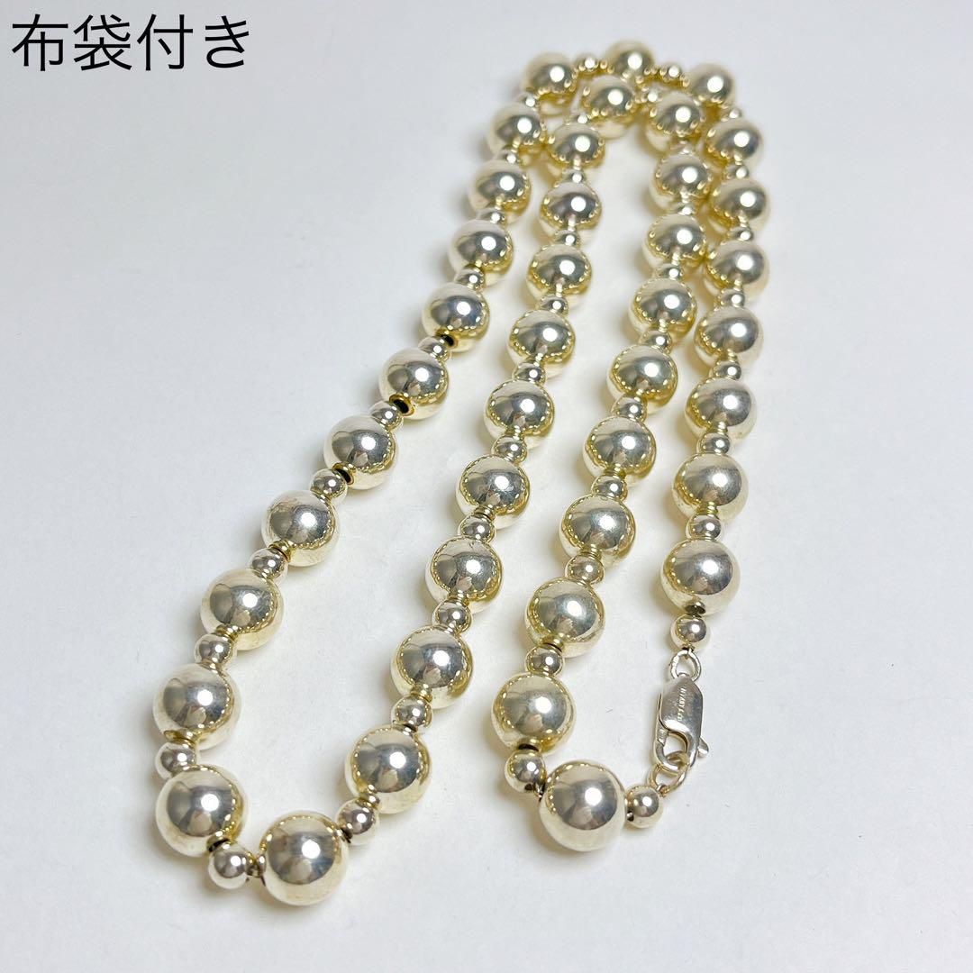 ティファニー　希少 ハードウェア　ボール　ロング　ネックレス　925