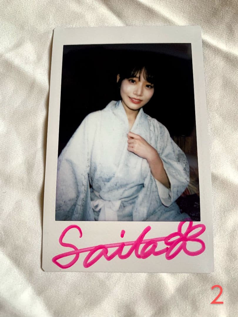 チェキ 直筆サイン入り 河北彩伽 河北彩花 Kawakita Saika新品、♥