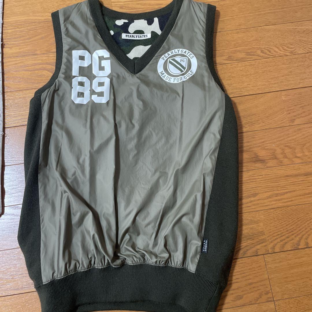 PEARLY GATES PG 迷彩 Vネックベスト