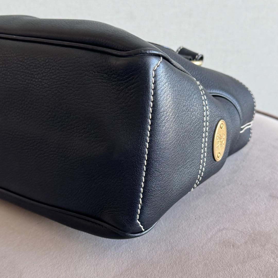 ✨美品✨セリーヌ マカダムステッチ レザー ブギーバック ハンドバッグ ブラック ✨美品✨セリーヌ マカダムステッチ レザー ブギーバック ハンドバッグ ブラック