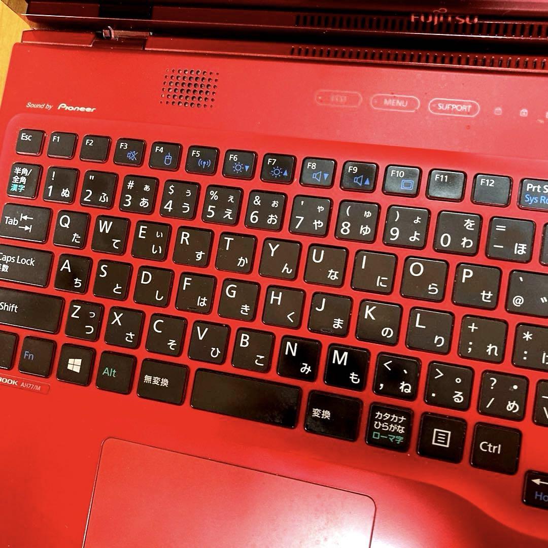中古パソコン 富士通LIFEBOOK AH77/M カラー レッド - メルカリ