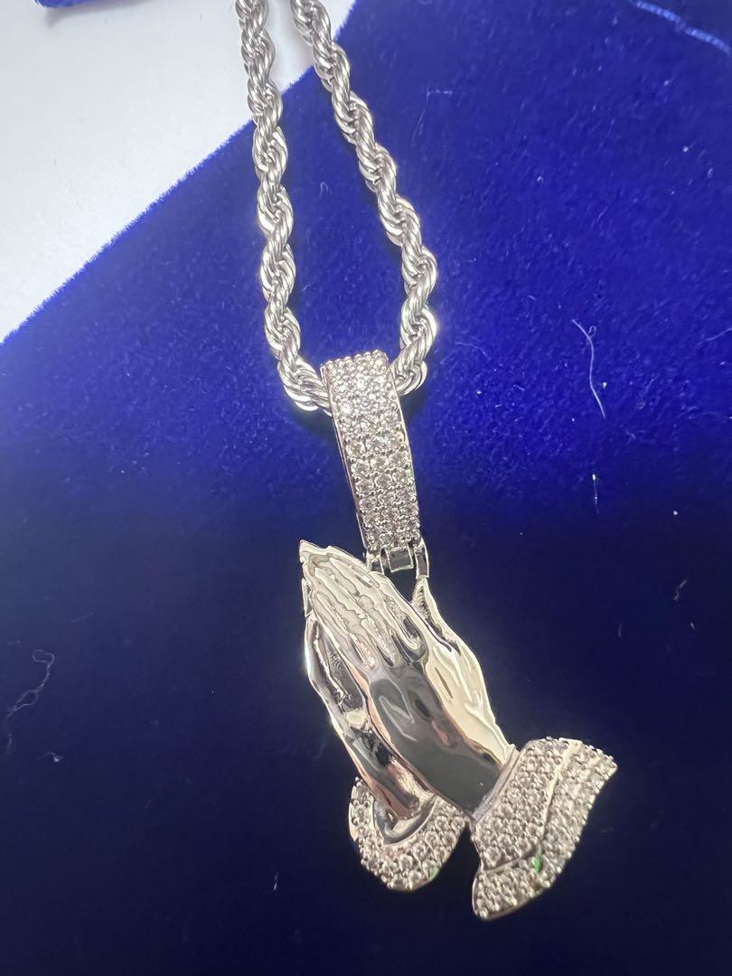 Glitter  Hands Pendant 【SILVER】 ネックレス