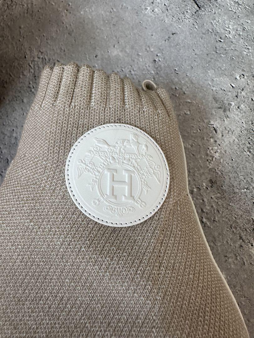 新品エルメス HERMES ヴォルヴェール60 ニットショートブーツ 画像6