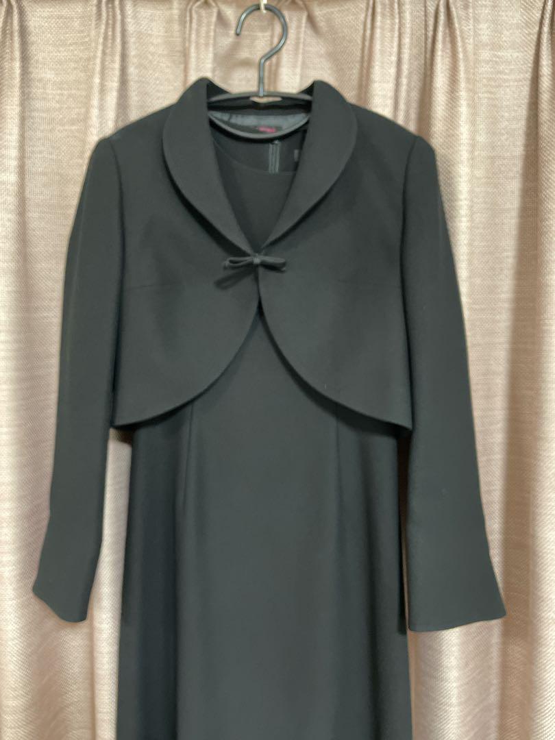 【ユキトリイ】ブラックフォーマル 喪服 礼服 ワンピース セットアップジャケット