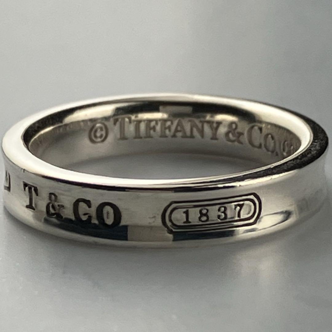 ティファニー Tiffany & Co. リング 1837 ロゴ K18YG 10号