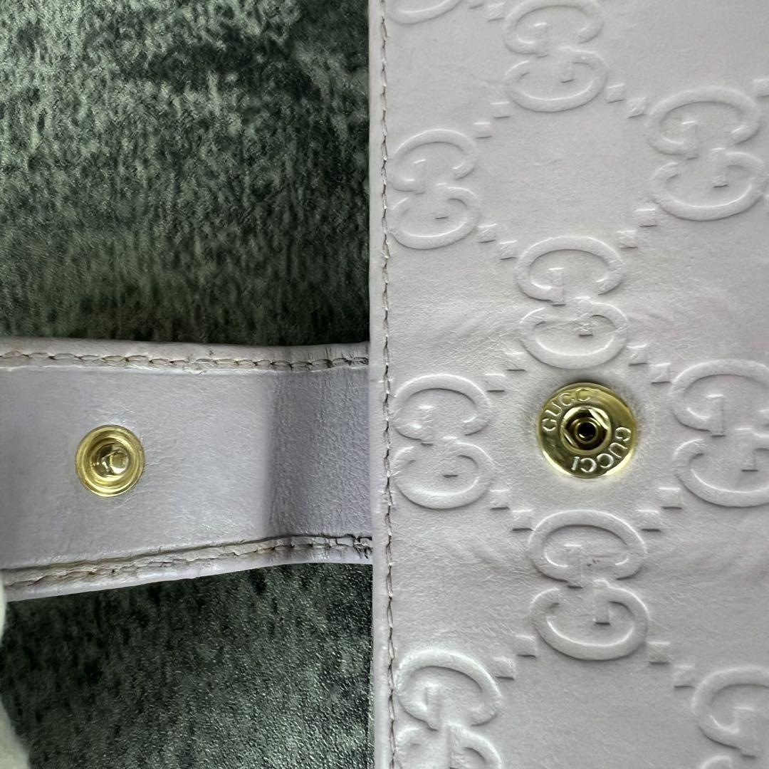 美品 GUCCI グッチ 長財布 インターロッキング GGレザー