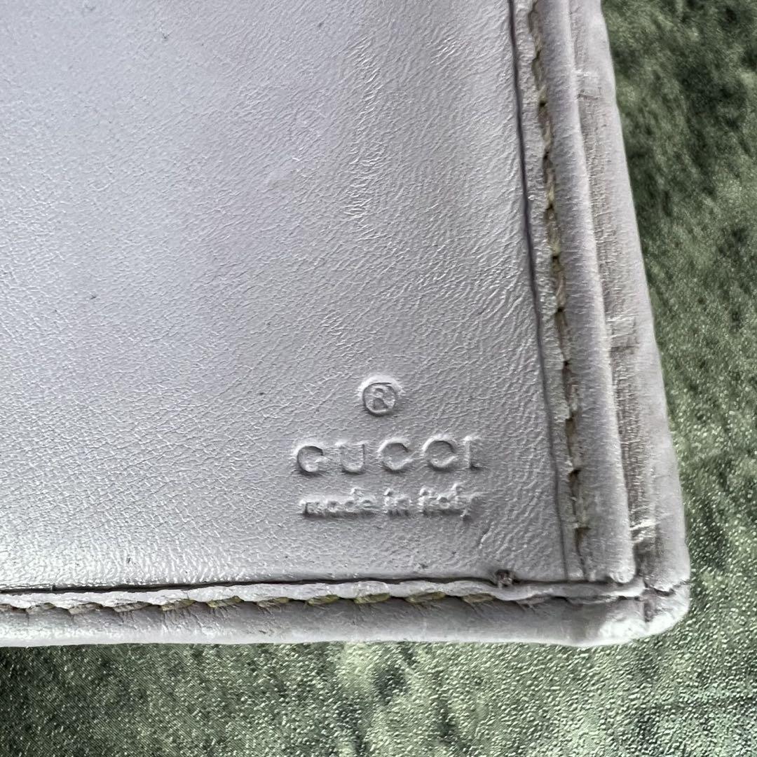 美品 GUCCI グッチ 長財布 インターロッキング GGレザー