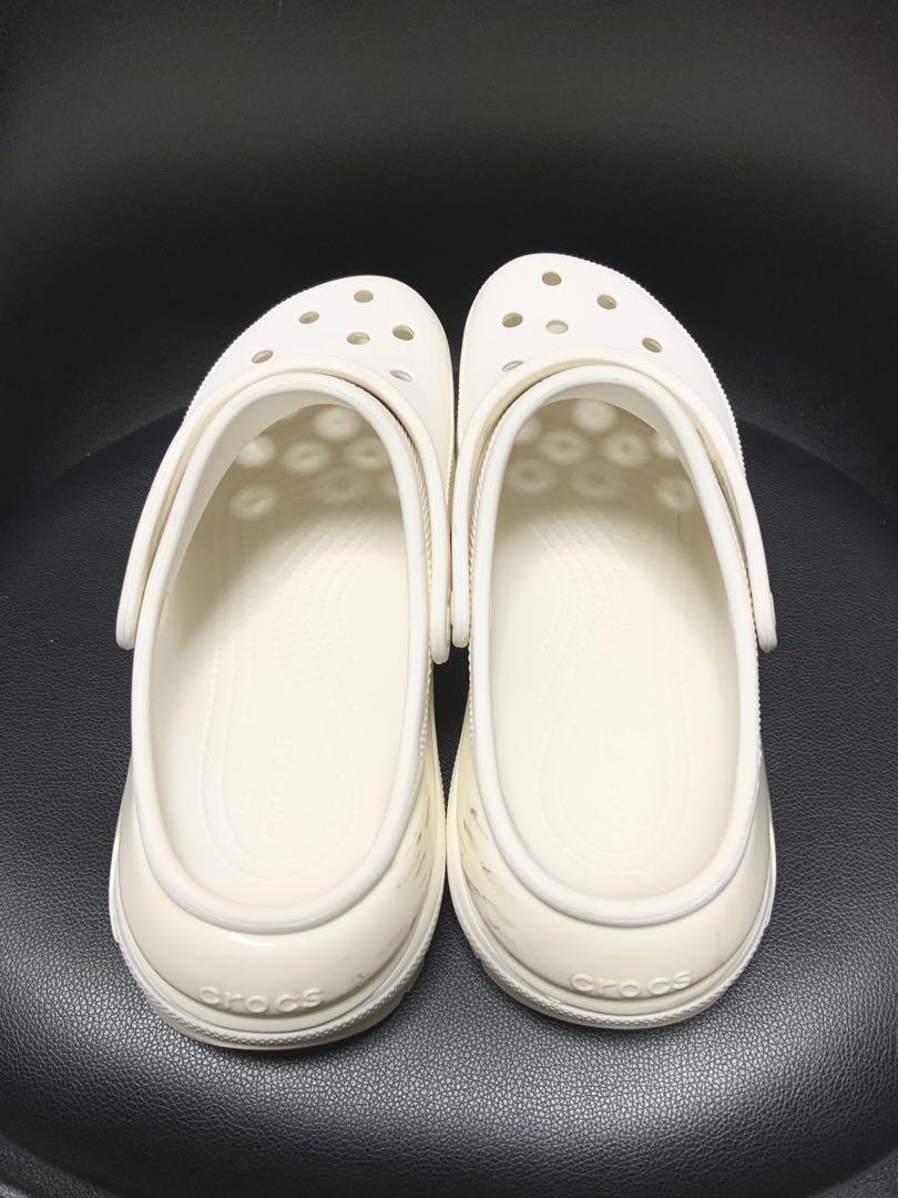 Crocs ホワイト 厚底　メガクラッシュクロッグサンダル　28cm