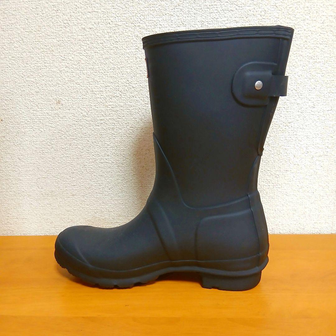 美品】HUNTER ハンター レインブーツ 長靴 UK4 ブラック 23cm