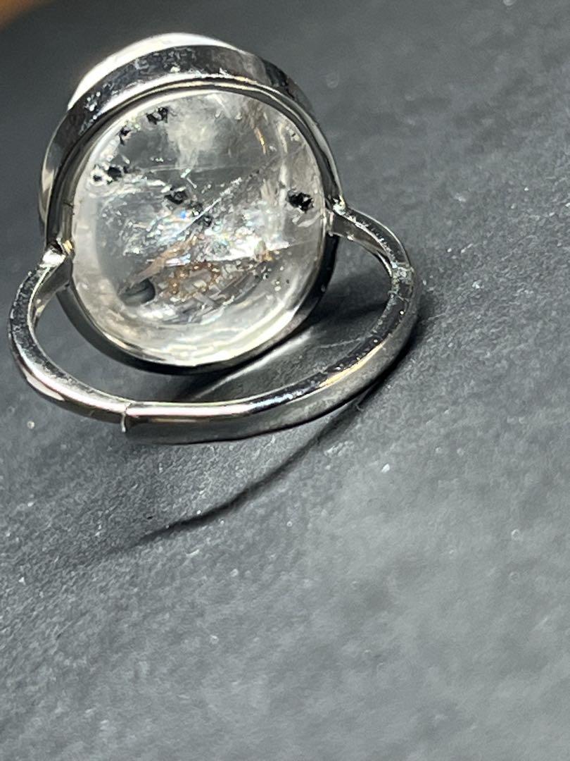 新製品情報も満載 水入り水晶 silver925 フリーサイズ リング アクセサリー