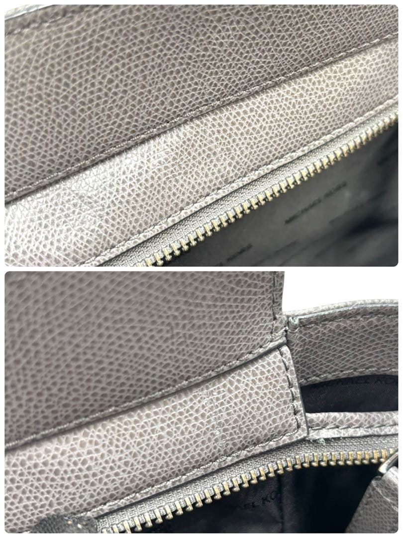 【美品】マイケルコース　トートバッグ　ハンド　レザー　PVC 黒　手提げ