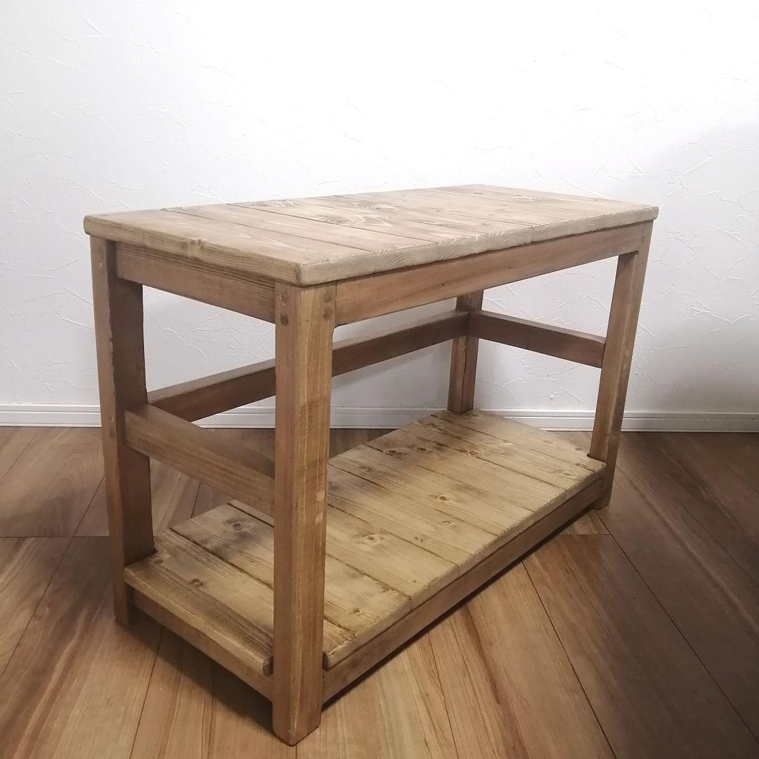 ハンドメイド シェルフベンチ
