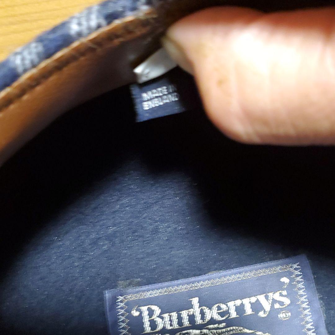 BURBERRYハンチング帽子ネイビー