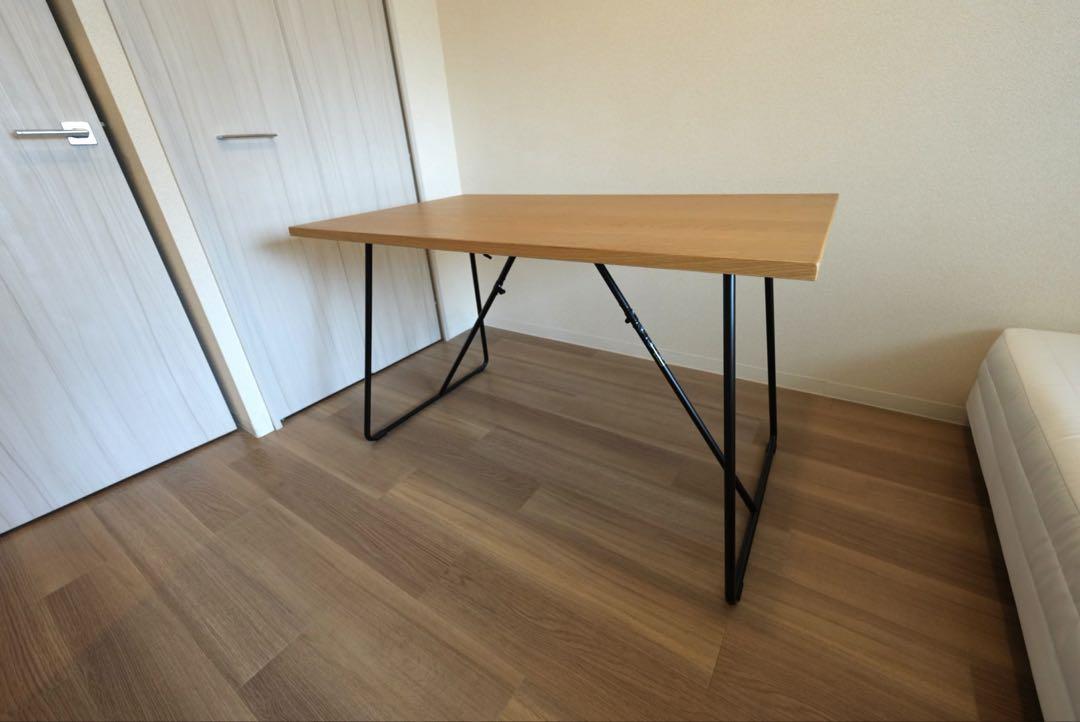 無印良品　木製折りたたみテーブル 幅120