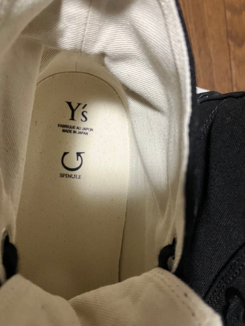 〈新品〉Y's COTTON CANVAS SNEAKERS/黒/23.5cm 〈新品〉Y's COTTON CANVAS SNEAKERS/黒/23.5cm