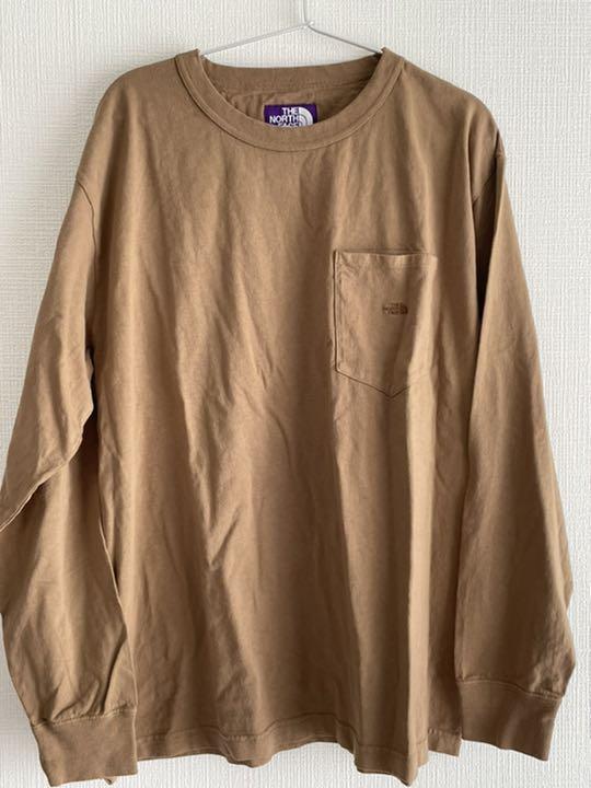 ザノースフェイスパープルレーベルロンT