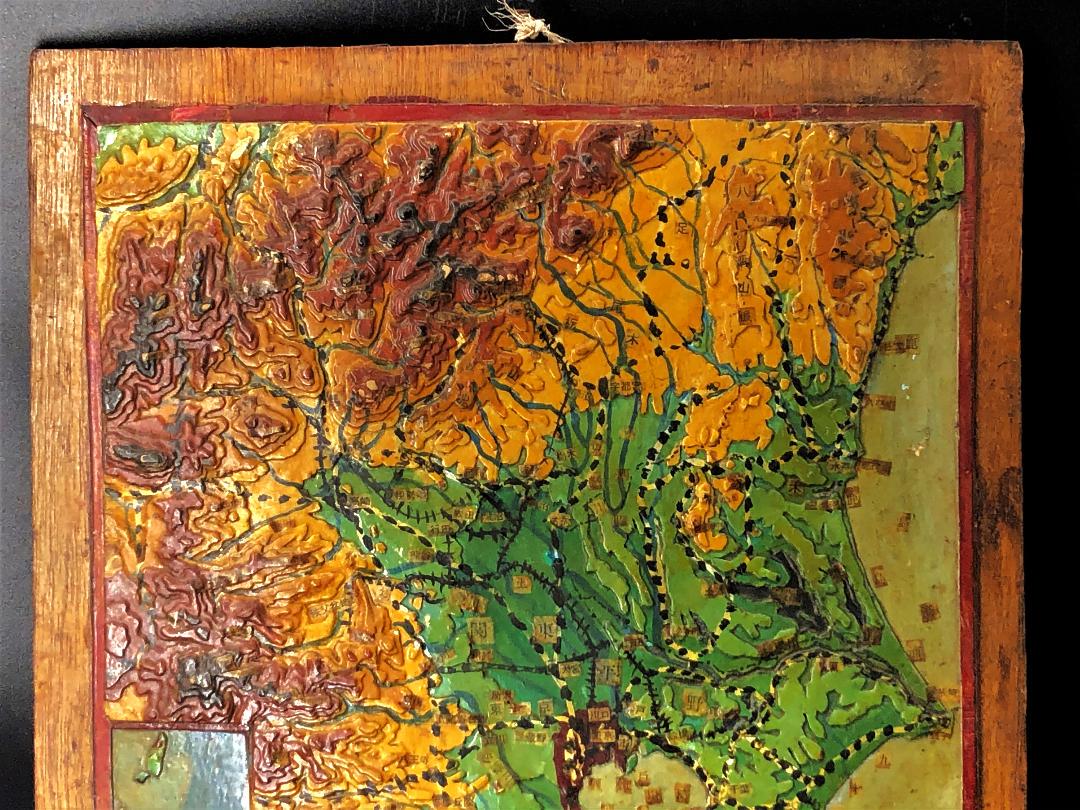 【 戦前立体古地図 】　関東地方　1：1000000　蔵出初品　　L0128J