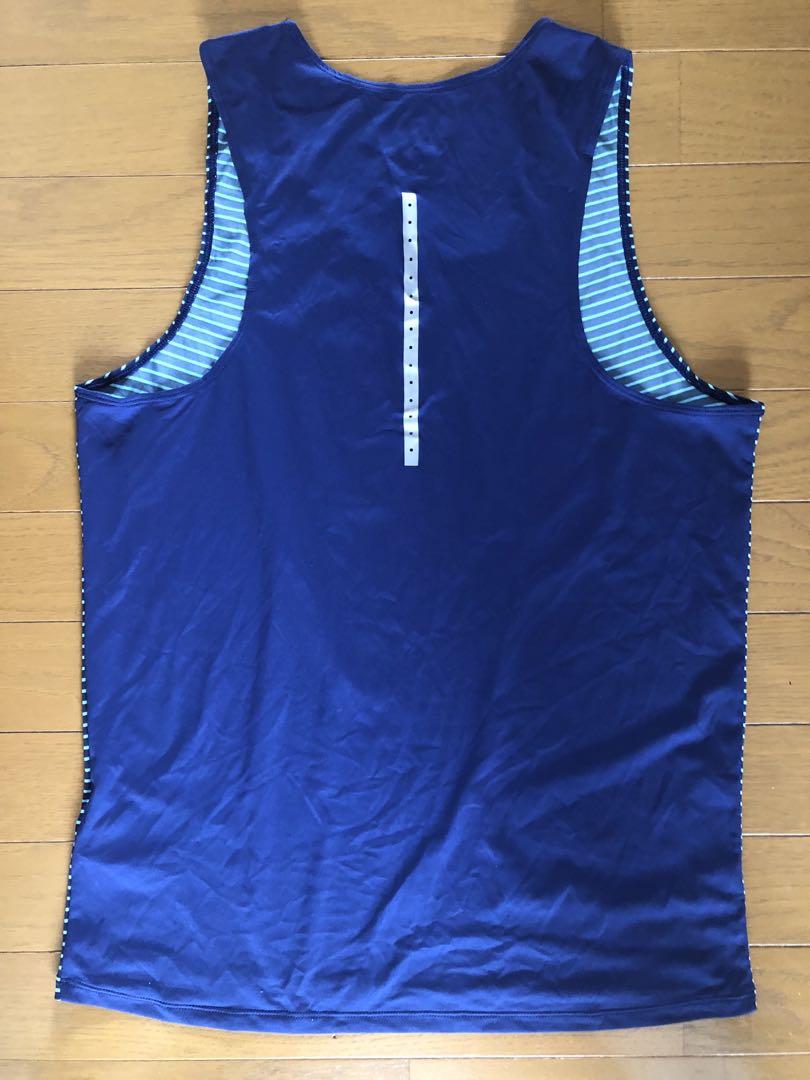 ナイキ シングレット ランニング ブルー