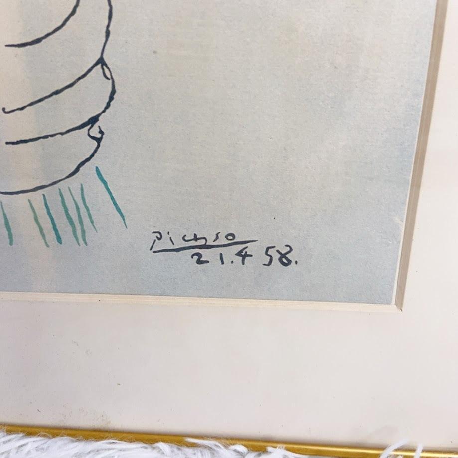 Picasso パブロ ピカソ 花束を持つ手 絵画 ポスター 美術品 アート
