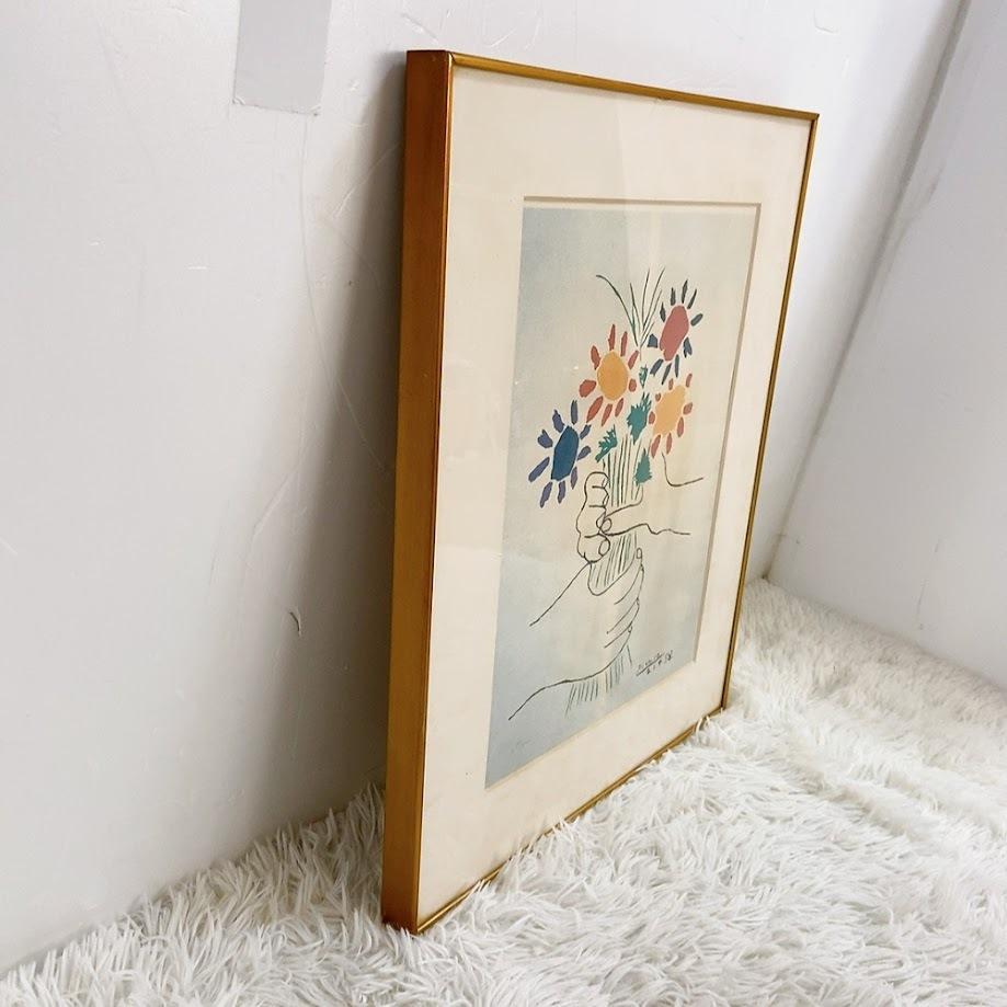 Picasso パブロ ピカソ 花束を持つ手 絵画 ポスター 美術品 アート