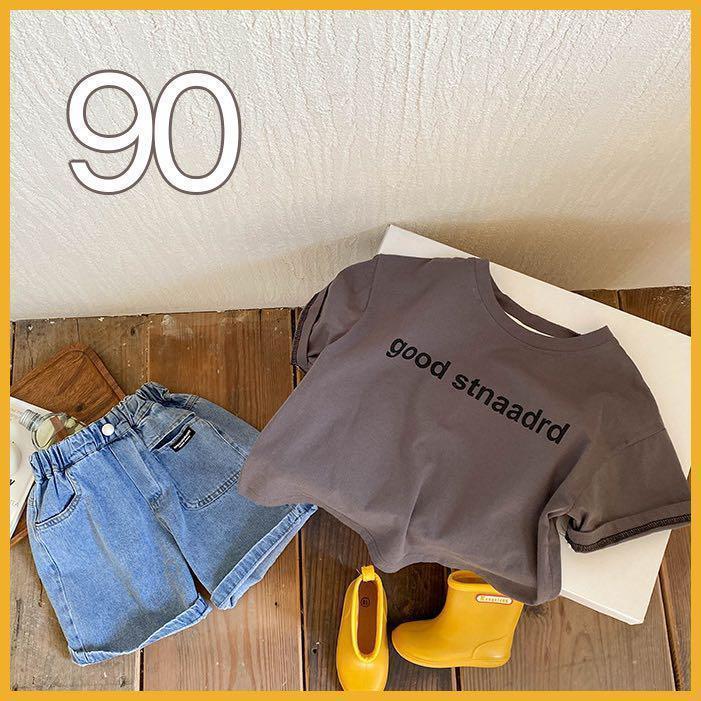 キッズ Tシャツ 半袖 グレー 90サイズ ロゴT サイズ豊富 背面も可愛い♡ - メルカリ キッズ Tシャツ 半袖 グレー 90サイズ ロゴT サイズ豊富 背面も可愛い♡ - メルカリ