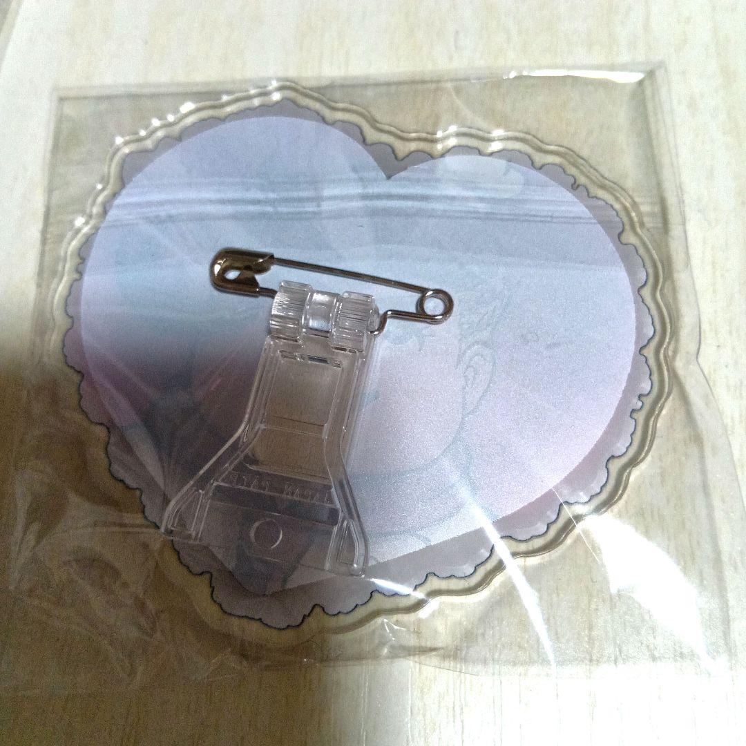 スーパーダンガンロンパ2 ハート型アクリルバッジ 七海千秋 花村輝々 エビテン