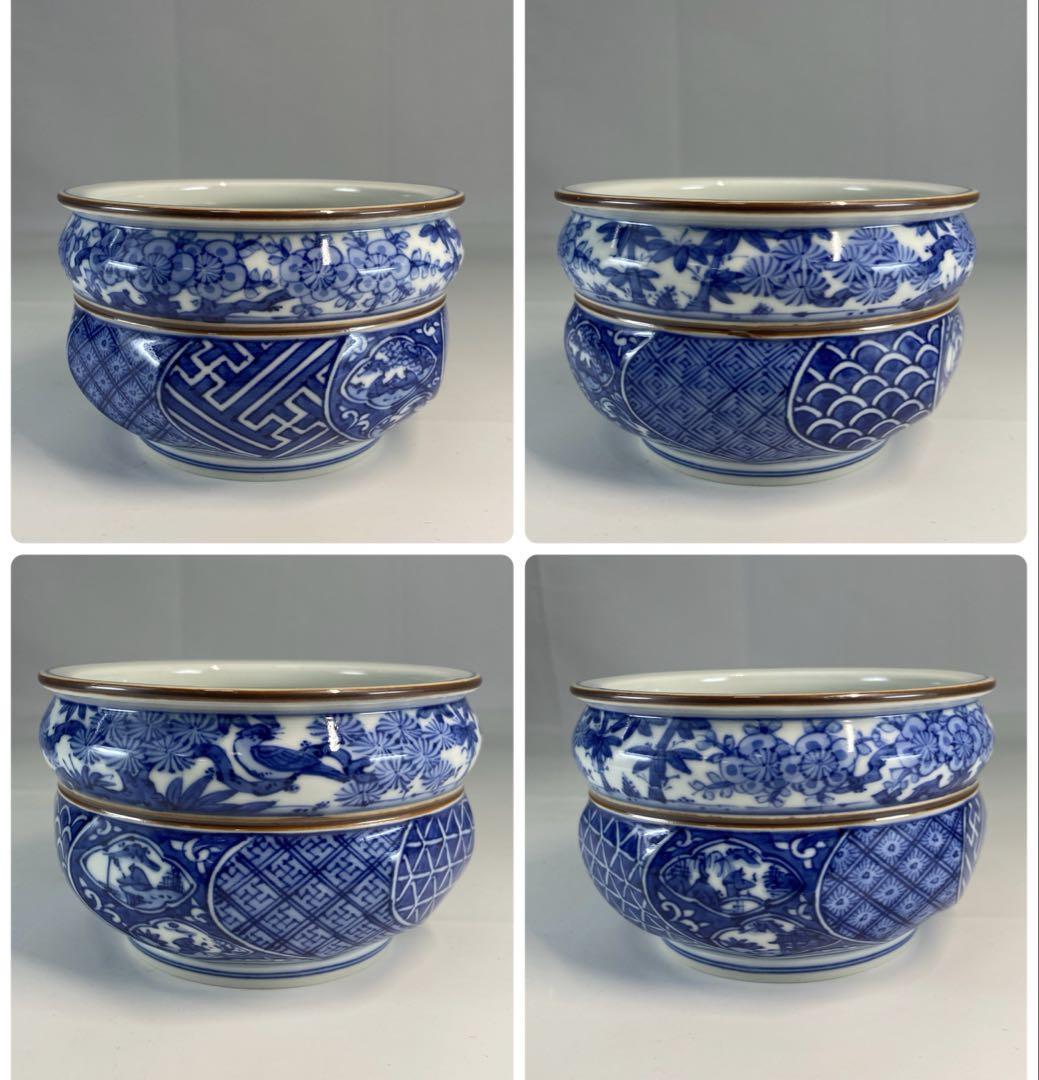 【茶道具】高野昭阿弥造　祥瑞写瓢形腰捻台子皆具（共箱）飾火箸付